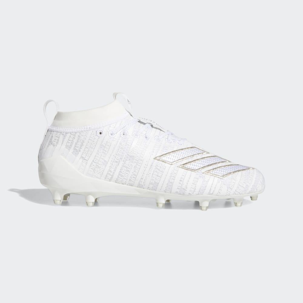 Ghete Fotbal Adidas adizero 8.0 Barbati Romania - Albi/Argintii Metal EE7450